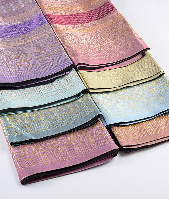Populært traditionelt thailandsk Sarong-stof Helt polyester Jacquard-stof