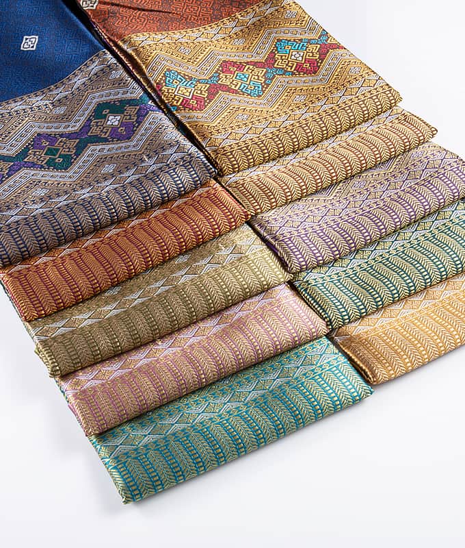 Traditionelt sydøstasiatisk kort Sarong polyesterstof