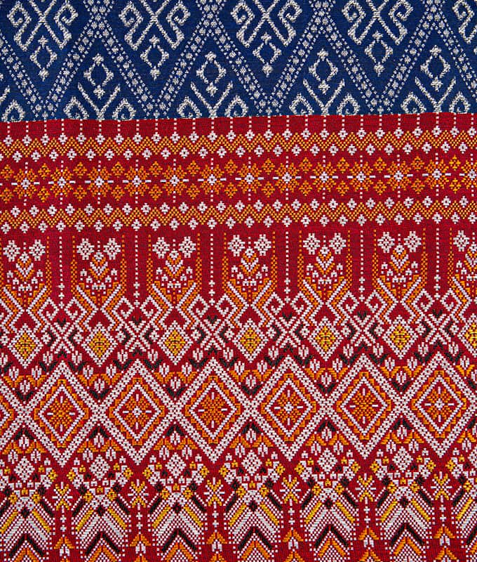 Håndsyet stil poly-bomuld Sarong stof